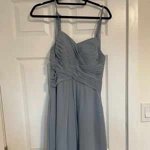 Azazie Cecilia Dusty Blue Dress - Custom Sized